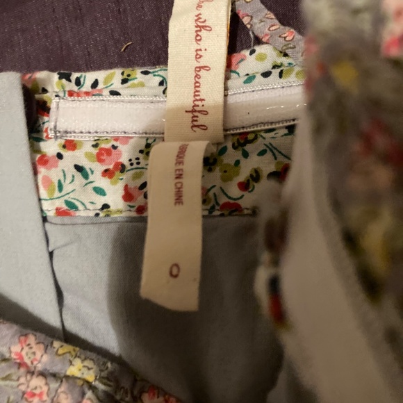 Vintage Maeve floral gray princess dress pink XS 0 Zip - Picture 5 of 7